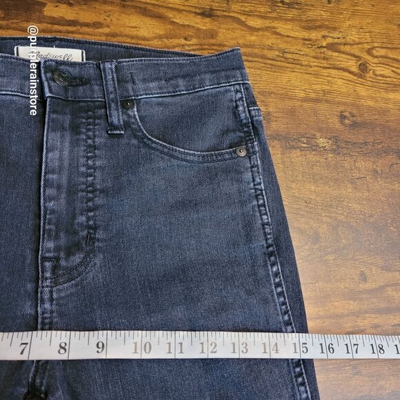 Madewell Jeans 27 Skinny 10" High Rise Eclipse Wash AC134 Tummy Control Stretch - Picture 9 of 13